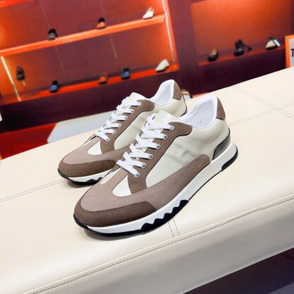 Hermès Paris catwalk model simple classic beige brown casual shoes - Image 9