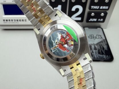 Rolex 41mm stainless steel gold diamond Datejust watch - Image 9
