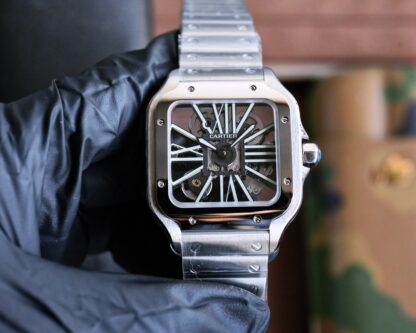 Cartier Santos Skeleton Series Mechanical Watch - Image 9