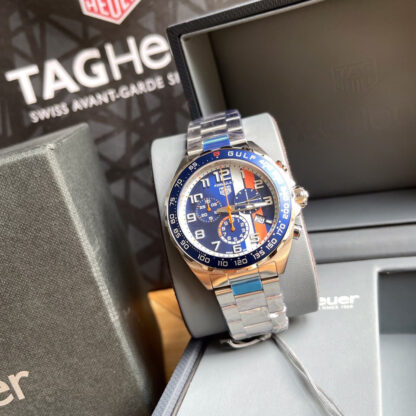 TAG Heuer F1 series GULF quartz men's steel strap watch - Image 6