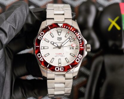 TAGHeuer Aquaracer with Tortoise Shell Pattern Bezel - Image 9