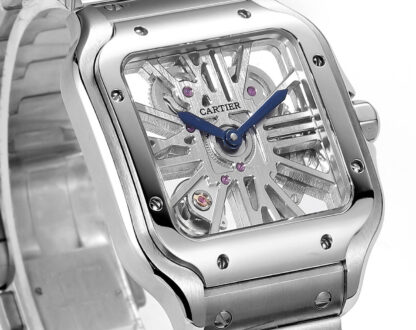 Cartier Santos hollow steel belt series mechanical watch - Image 7