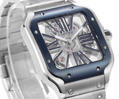 Cartier Santos hollow steel belt series mechanical watch - Image 7