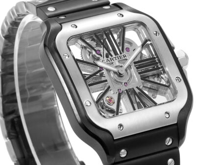 Cartier Santos hollow steel belt series mechanical watch - Image 7