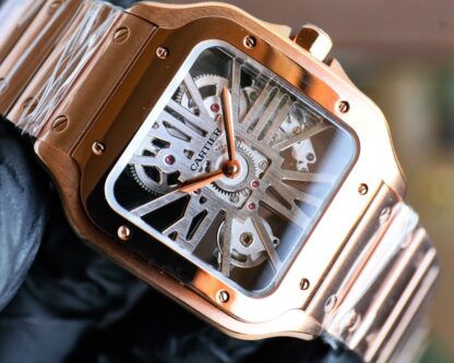 Cartier Santos Skeleton Series Mechanical Watch - Image 9