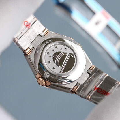 Omega women's Constellation series 28mm quartz wristwatch - Image 7