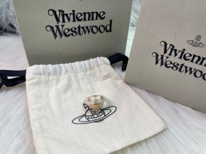 Vivienne Westwood Heart Enamel Ring - Image 9