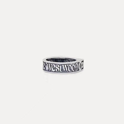 Vivienne Westwood Square Vintage Letter Ring - Image 9