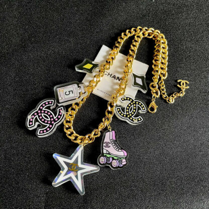 Chanel vintage trendy letter necklace - Image 7