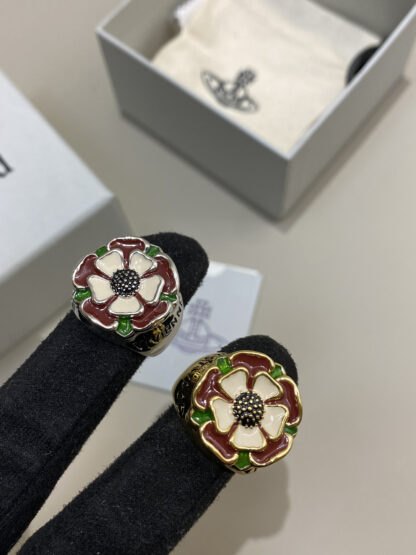 Vivienne Westwood flower color enamel ring - Image 9