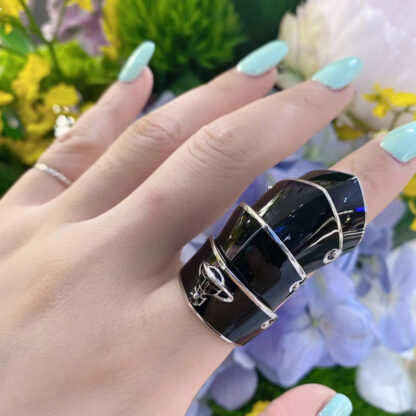 Vivienne Westwood lacquered four-section ring - Image 9