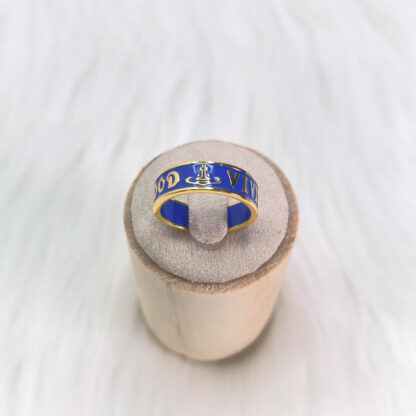Vivienne Westwood lacquered letter ring - Image 9