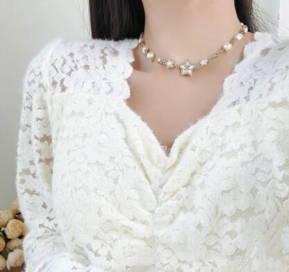 Chanel Mother-of-Pearl Star Necklace - Image 9