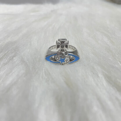 Vivienne Westwood five-pointed star full diamond Saturn ring - Image 9