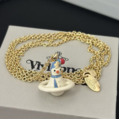 Vivienne Westwood Snowman Necklace - Image 9