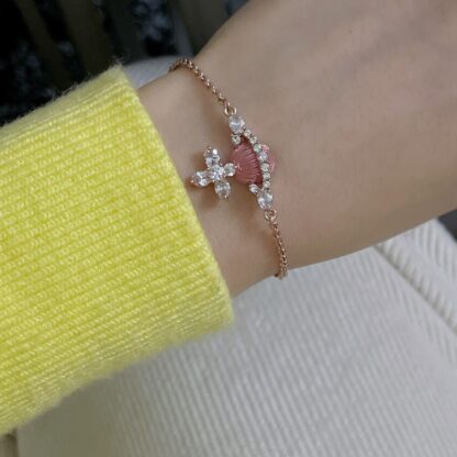Vivienne Westwood Colorful Semi-translucent Enamel Saturn Bracelet - Image 9