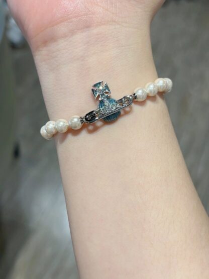 Vivienne Westwood Enamel Saturn Bracelet - Image 9
