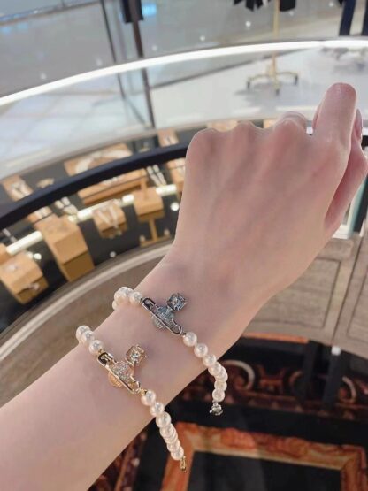 Vivienne Westwood Enamel Saturn Bracelet - Image 9