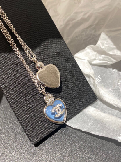 Chanel blue heart necklace - Image 8