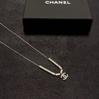 Chanel Fashion Silver Pendant Necklace - Image 8
