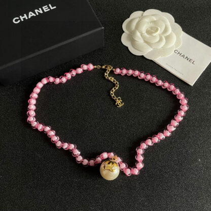 Chanel Pearl Double C Necklace - Image 8
