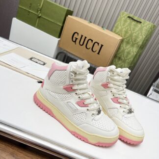 Gucci high and low top distressed sneakers