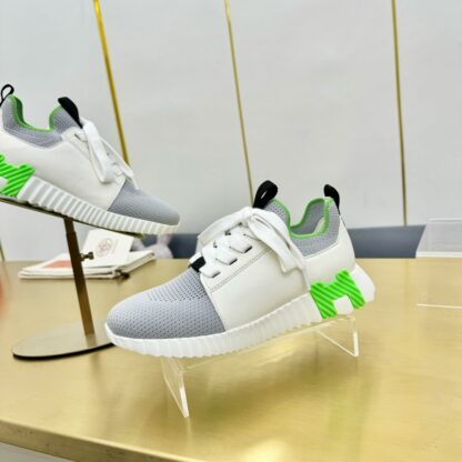 Hermes Spring and Summer Couple's Gray Green Breathable and Durable Sports Casual Shoes - Image 9