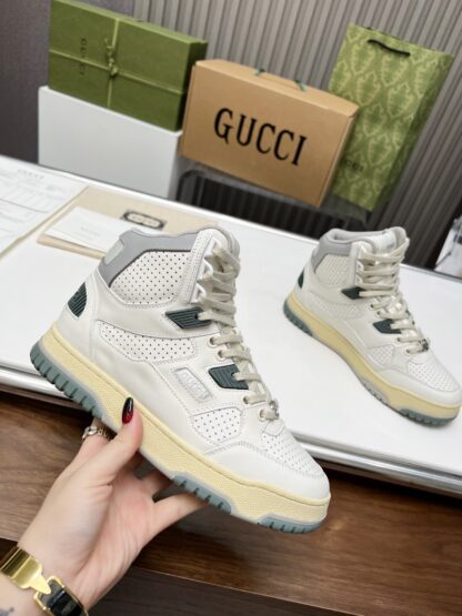 Gucci high and low top distressed sneakers