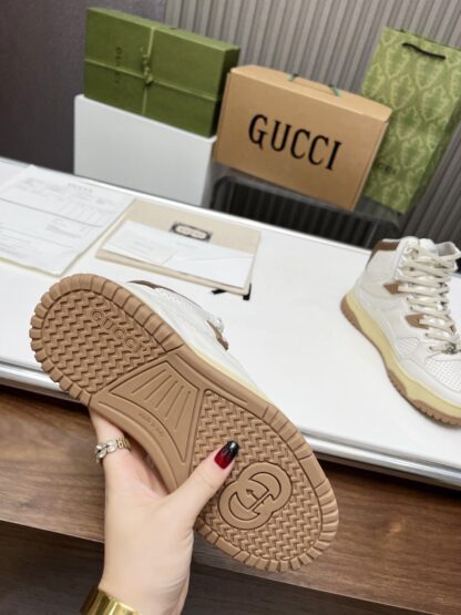 Gucci high and low top distressed sneakers - Image 8