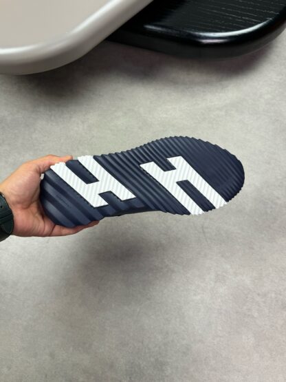 Hermès blue and white color matching embroidery brand temperament thick-soled casual shoes - Image 9