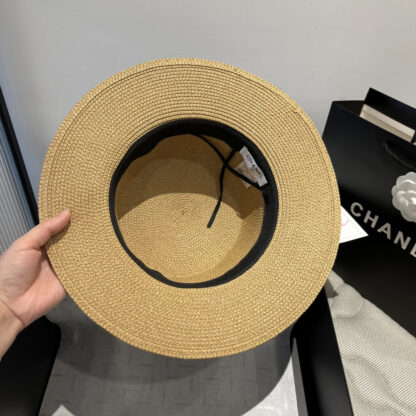 Chanel flat straw hat - Image 10