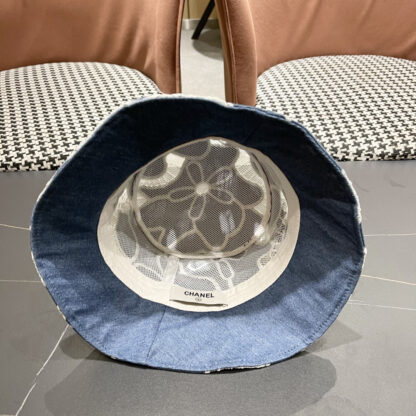 Chanel Spring and Summer Fashion All-match Embroidered Flower Bucket Hat - Image 10