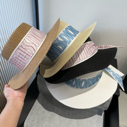 Dior silk ribbon flat hat - Image 11