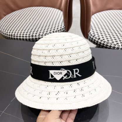 Dior Web cutout straw hat - Image 11