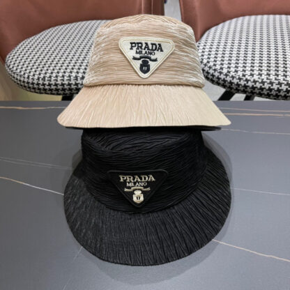 Prada large brim embroidered sun hat - Image 10