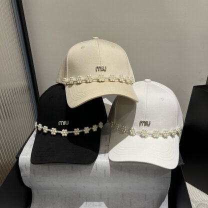Miu Miu Exquisite Casual All-match Baseball Cap - Image 10