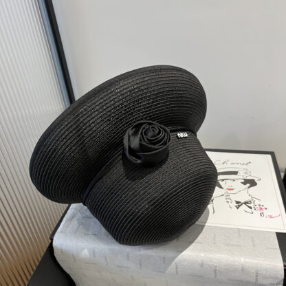 Miu Miu elegant raffia hat - Image 11