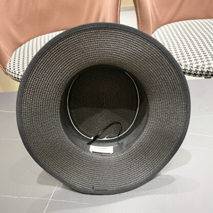 Celine summer flat top sun protection all-match senior straw hat - Image 10