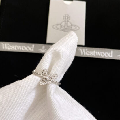 Vivienne Westwood Full Diamond 3 Saturn Ring - Image 9